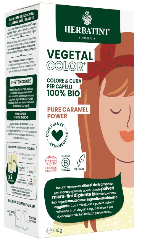 HERBATINT VEGETAL COLOR PURE CARAMEL POWER ITA 100 G - Farmastop