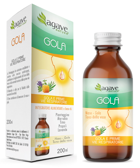 AGAVE NATURA SCIROPPO GOLA 200 ML - Farmastop
