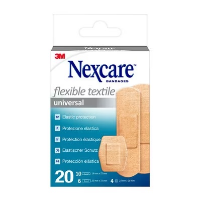CEROTTO PREPARATO NEXCARE TEXTILE N0420AS ASSORTITI 3 MISURE 10 CEROTTI 19X72MM + 6 CEROTTI 25X72MM + 4 CEROTTI 22,5MM - Farmastop