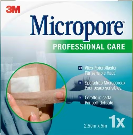 CEROTTO IN CARTA 3M MICROPORE SURGICAL TAPE M5X25MM DISPENSER - Farmastop