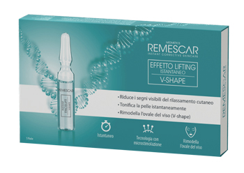 REMESCAR EFFETTO LIFTING ISTANTANEO V-SHAPE 5 FIALE X 2 ML - Farmastop