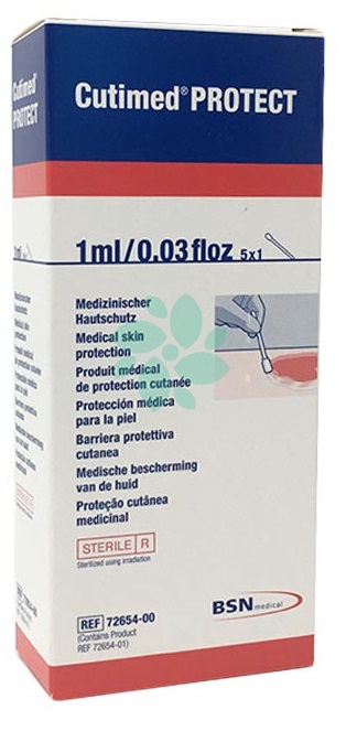 BARRIERA PROTETTIVA CUTIMED PROTECT APPLICATORE IMPREGNATO 5 PEZZI - Farmastop