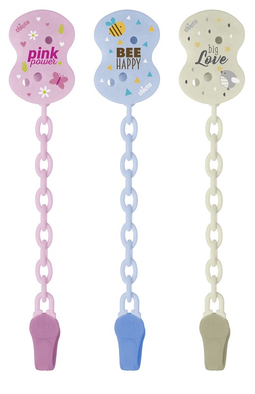 CHICCO CLIP CON CATENELLA MIXED COLORS NEW 2020 - Farmastop
