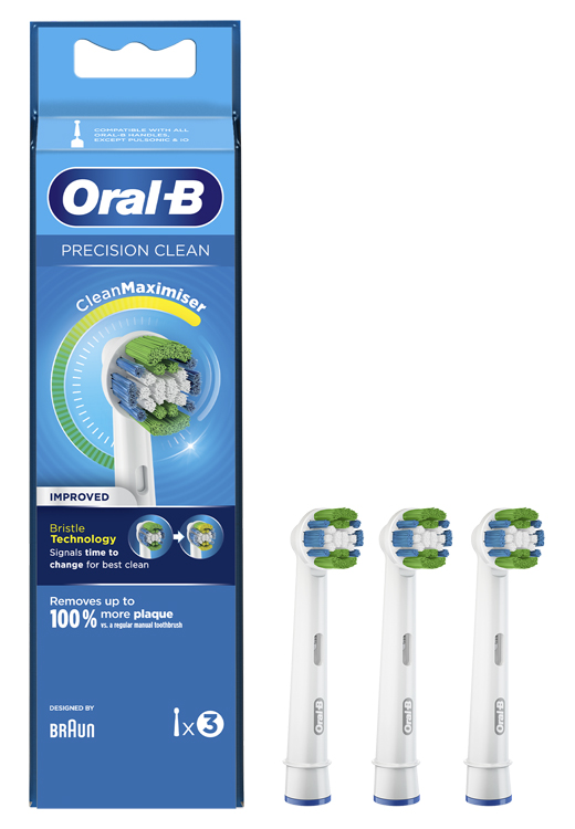 ORALB PRECISION CLEAN EB20 TESTINA PER SPAZZOLINO ELETTRICO 3 PEZZI - Farmastop