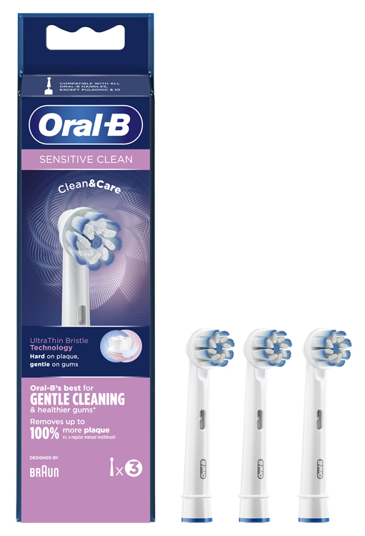 ORALB REFILL EB-60-3 SENSITIVE CLEAN - Farmastop