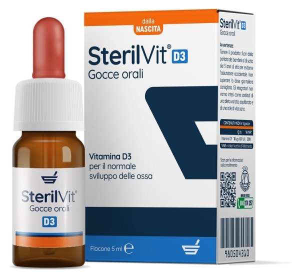 STERILVIT D3 GOCCE 5 ML - Farmastop