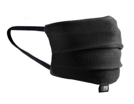 MASCHERINA GENERICA IN TESSUTO 96% COTONE 4% ELASTAN DOPPIO STRATO STOPDROPLET KID BLACK 1 PEZZO - Farmastop