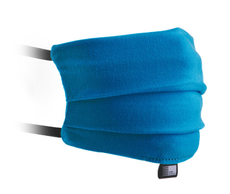 MASCHERINA GENERICA IN TESSUTO 96% COTONE 4% ELASTAN DOPPIO STRATO STOPDROPLET BLUE 1 PEZZO - Farmastop