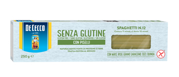 DE CECCO SPAGHETTI N12 CON PISELLI 250 G - Farmastop