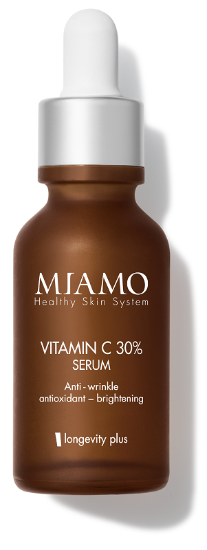 MIAMO HEALTHY SKIN SYSTEM VITAMIN C 30% SERUM ANTI WRINKLE ANTIOXIDANT BRIGHTENING LONGEVITY PLUS 30 ML - Farmastop