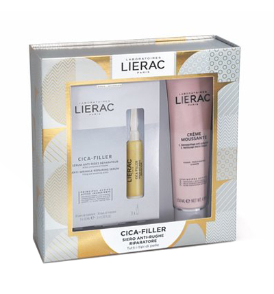 LIERAC CF CICA FILLER 3 FIALE X 10 ML + DEMAQUILLANT MOUSSE 150 ML - Farmastop