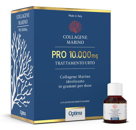 COLLAGENE MARINO PRO 10000MG TRATTAMENTO URTO 12 FLACONI - Farmastop