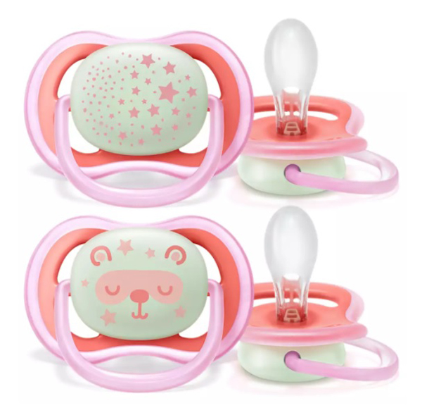 AVENT SUCCHIETTI ULTRA AIR NIGHT 6-18M FEMMINA 2 PEZZI - Farmastop