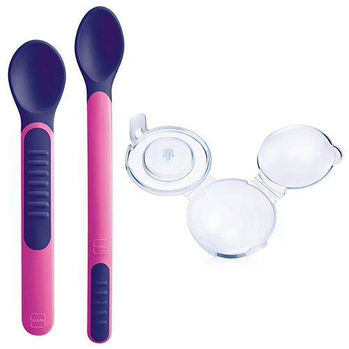 MAM HEAT SENSITIVE SPOONS&COVER FEMMINA - Farmastop