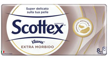 SCOTTEX EXTRA MORBIDO FAZZOLETTI 8 PEZZI - Farmastop