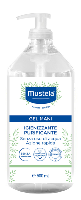 MUSTELA GEL MANI IGIENIZZANTE PURIFICANTE 500 ML - Farmastop