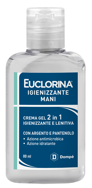EUCLORINA IGIENIZZANTE MANI CREMA GEL 80 ML - Farmastop