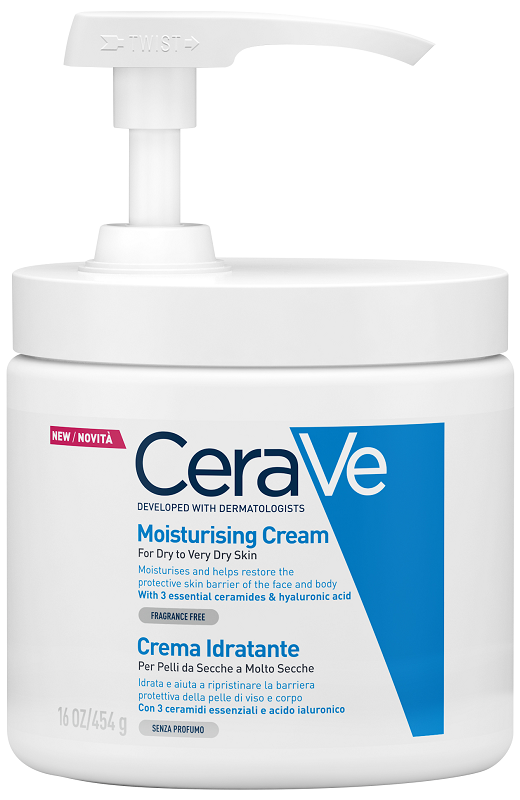 CERAVE CREMA IDRATANTE PER PELLI DA SECCHE A MOLTO SECCHE 454 G PUMP - Farmastop