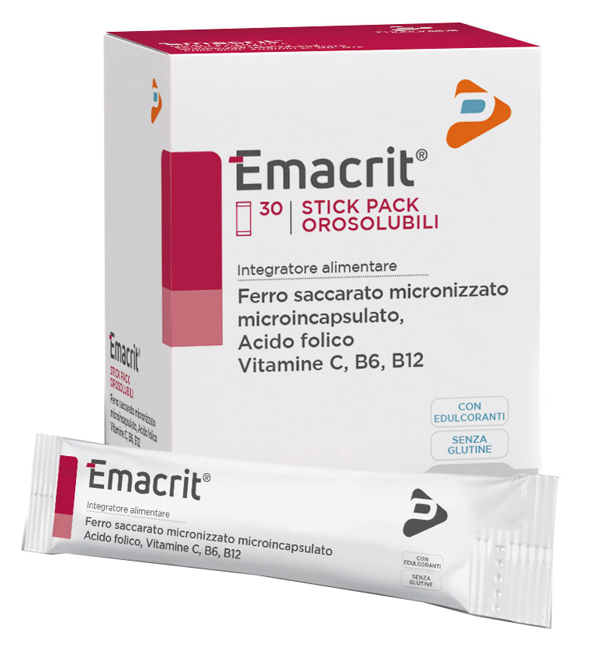 EMACRIT OROSOLUBILE 30 STICK PACK - Farmastop