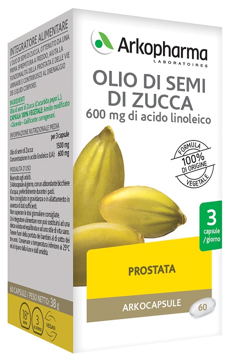 ARKOCAPSULE OLIO SEMI ZUCCA BIO 60 CAPSULE - Farmastop