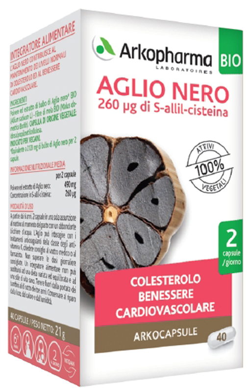 ARKOCAPSULE AGLIO NERO BIO 40 CAPSULE - Farmastop