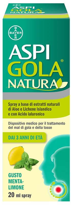 ASPI GOLA NATURA SPRAY MENTA LIMONE 20 ML - Farmastop