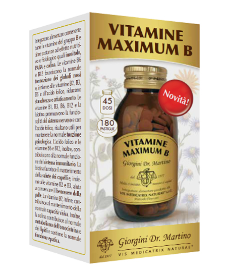 VITAMINE MAXIMUM B 180 PASTIGLIE - Farmastop