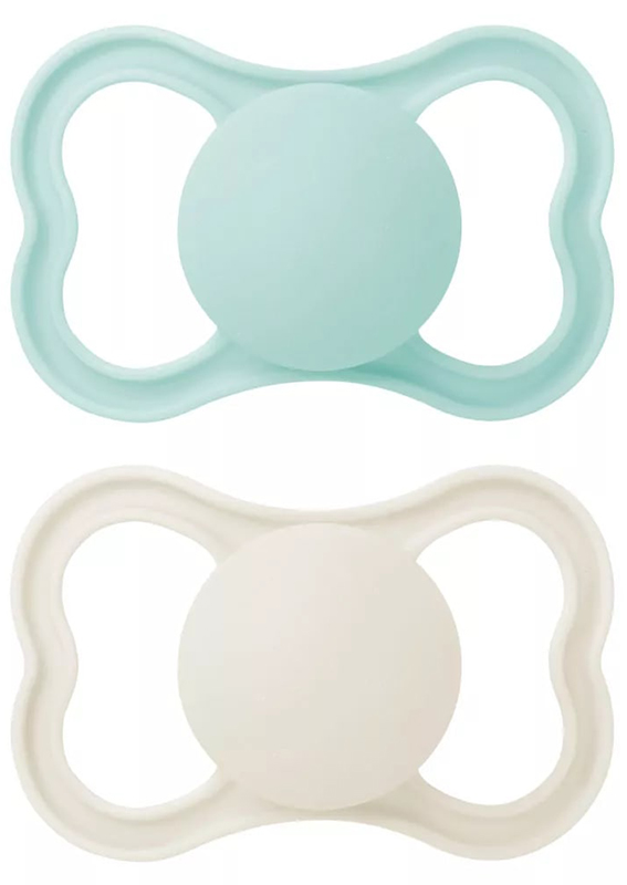 MAM AIR SUCCHIETTO 16+ MESI SILICONE NEUTRO 2 PEZZI - Farmastop