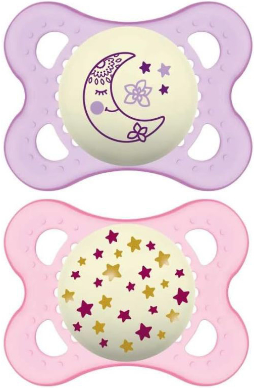 MAM NIGHT SUCCHIETTO 2-6 MESI SILICONE DOPPIO FEMMINA - Farmastop