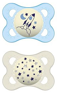 MAM NIGHT SUCCHIETTO 2-6 MESI SILICONE DOPPIO MASCHIO - Farmastop