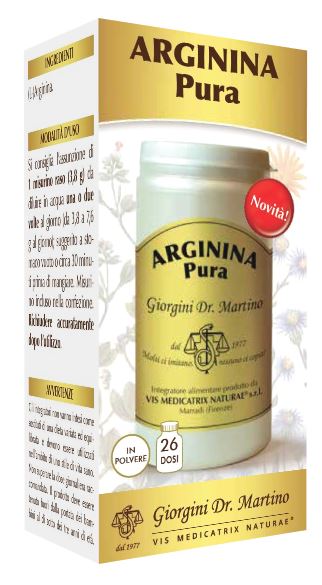 ARGININA PURA POLVERE SOLUBILE 100 G - Farmastop