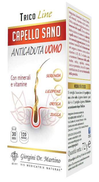CAPELLO SANO ANTICADUTA UOMO 120 PASTIGLIE - Farmastop