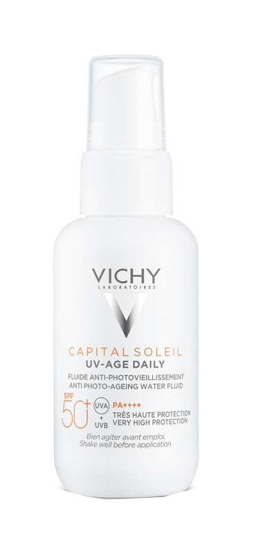 CAPITAL SOLEIL UV-AGE FLUIDO ANTI-FOTOINVECCHIAMENTO SPF50+ 40 ML - Farmastop