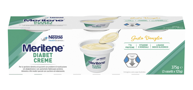 MERITENE DIABET CREME VANIGLIA 3 X 125 G - Farmastop