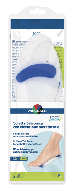 SOLETTA SILICONICA MASTER-AID FOOTCARE LARGE 41-42 METATARSO I6 - Farmastop