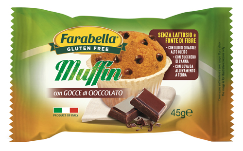 FARABELLA MUFFIN GOCCE DI CIOCCOLATO 45 G - Farmastop