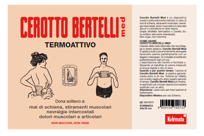 BERTELLI CEROTTO MED GRANDE 24 X 16 CM - Farmastop