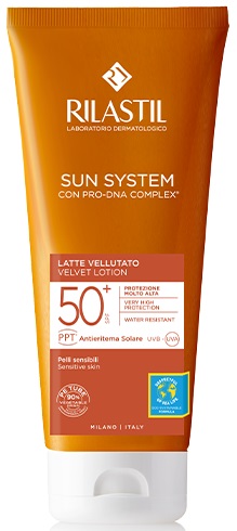 RILASTIL SUN SYSTEM PHOTO PROTECTION TERAPY SPF 50+ LATTE VELLUTANTE 200 ML - Farmastop