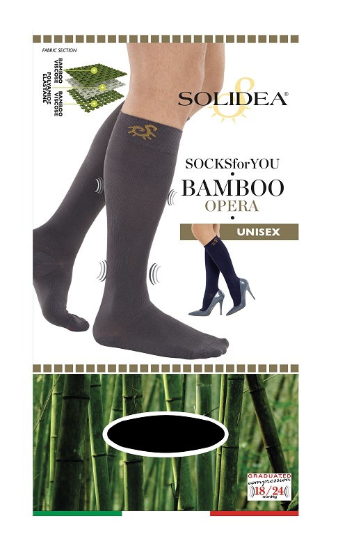 SOCKS FOR YOU BAMBOO OPERA GAMBALETTO NERO XL - Farmastop