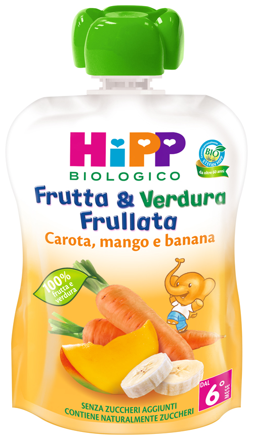 HIPP BIO FRUTTA & VERDURA CAROTA MANGO BANANA 90 G - Farmastop