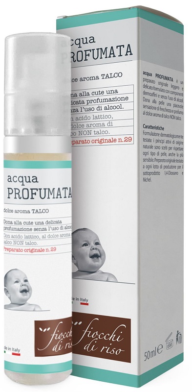 FIOCCHI DI RISO ACQUA PROFUMATA RINFRESCANTE TALCO 50 ML - Farmastop