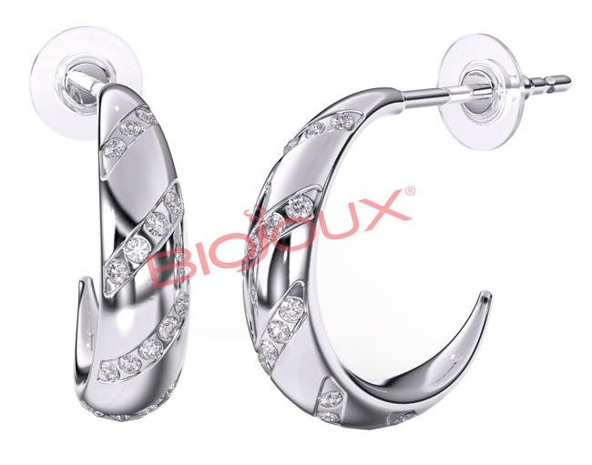 ORECCHINI ADELAIDE HOOP 15 MM - Farmastop