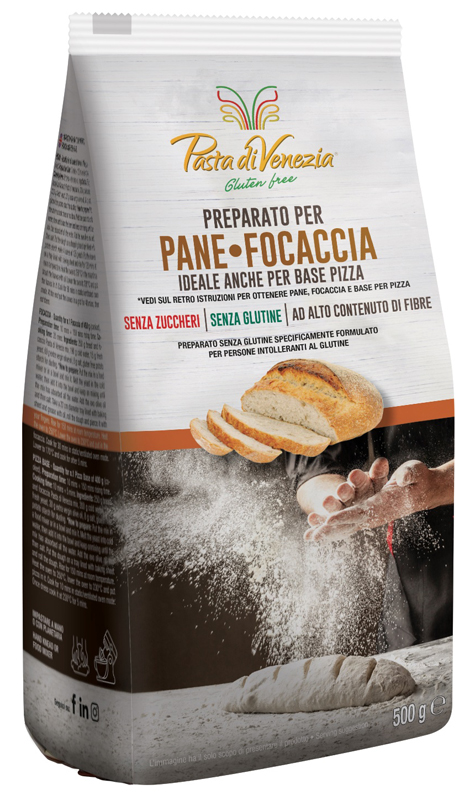 PASTA DI VENEZIA PREPARATO PANE FOCACCIA 500 G - Farmastop