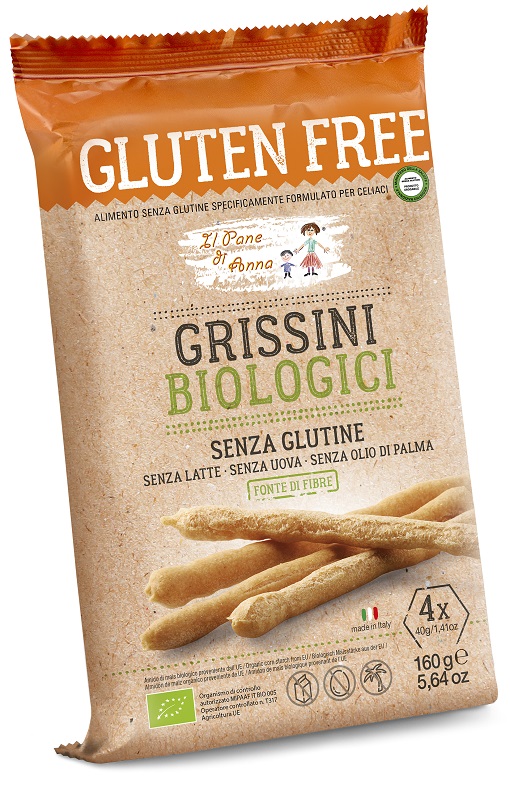 IL PANE DI ANNA GRISSINI BIOLOGICI 160 G - Farmastop