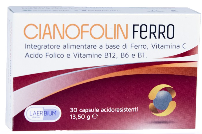 CIANOFOLIN FERRO 30 CAPSULE - Farmastop