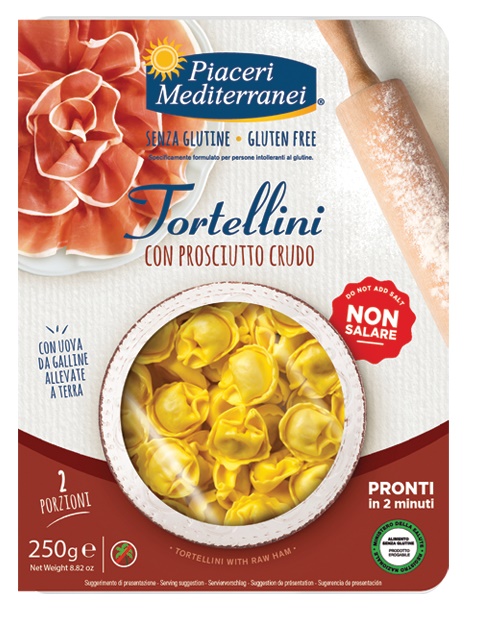 PIACERI MEDITERRANEI TORTELLINI PROSCIUTTO 250 G - Farmastop