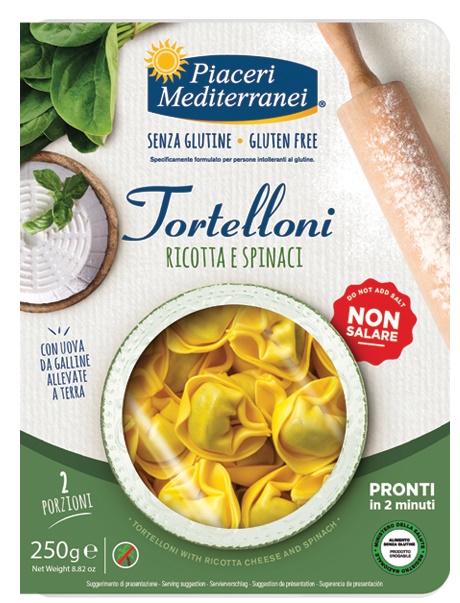 PIACERI MEDITERRANEI TORTELLONI RICOTTA SPINACI 250 G - Farmastop
