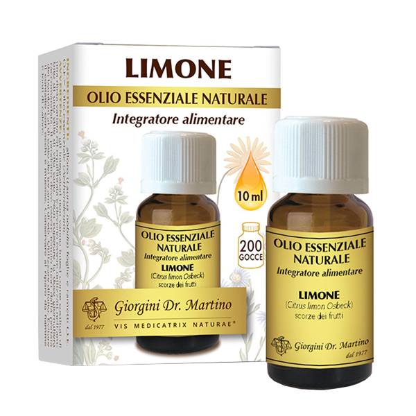 LIMONE OLIO ESSENZIALE NATURALE 10 ML - Farmastop