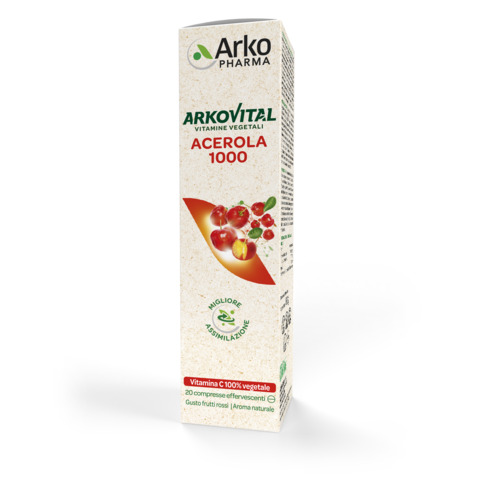 ARKOVITAL ACEROLA 1000 EFFERVESCENTE 20 COMPRESSE - Farmastop