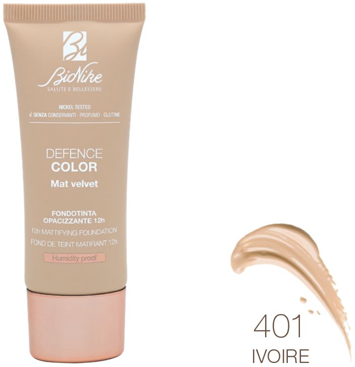 DEFENCE COLOR FONDOTINTA MAT VELVET 401 30 ML - Farmastop